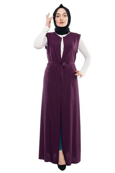 Moda Çizgi Yakalı Yelek - 2