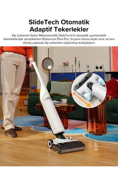 Flexi Pro Dikey Robot Süpürge Beyaz - 7