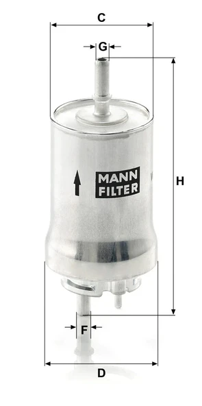 WK 59 x - Yakıt Filtresi -  MANN FILTER - Resim 2