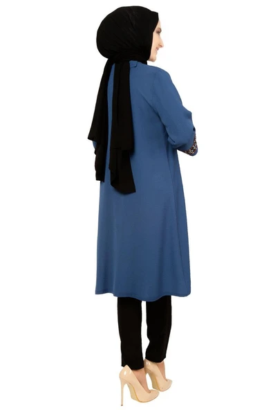 Moda Çizgi Desenli Tunik - 4