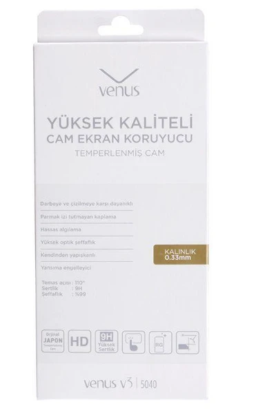 Venus V3 5040 Yüksek Kaliteli Cam Ekran Koruyucu ürün görseli