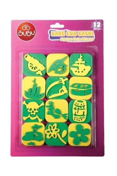 Bu-Bu Kare Eva Baskı Bubu00024 ürün görseli