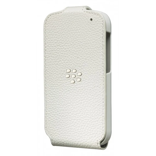 BlackBerry Q10 leather flip shell kılıf Siyah NFC ORJİNAL GENPA - Resim 2