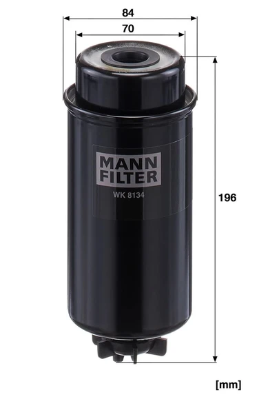 WK 8134 - Yakıt Filtresi -  MANN FILTER - Resim 2