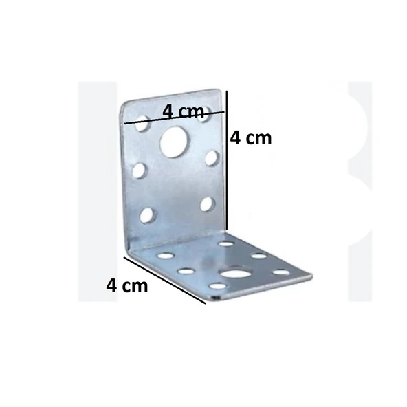 Mobilya, Dolap Yatak Duvara Sabitleme Köşebent Bağlantı Aparatı L Demiri Gönye 4X4X4 Cm (12 ADET) - Resim 3