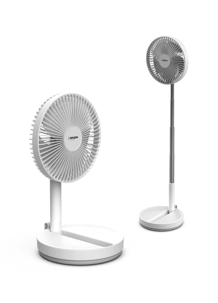 Xenon Smart Taşınabilir Şarjlı Vantilatör 24 Saat Kullanım 3 Kademeli 180 Sessiz Ayaklı Katlanabilir Fan X6103