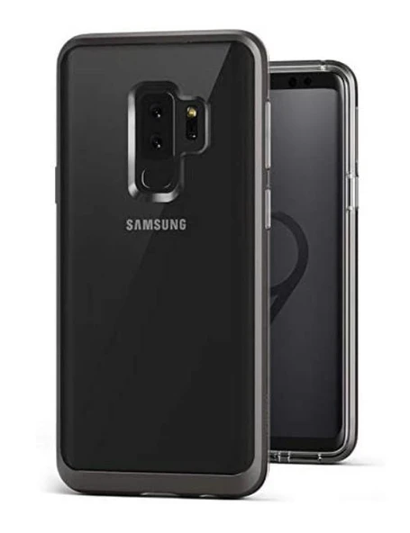 VRS Design Crystal Bumper Samsung Galaxy S9 Metal Black Kılıf - Resim 3