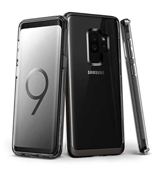 VRS Design Crystal Bumper Samsung Galaxy S9 Metal Black Kılıf - Resim 2
