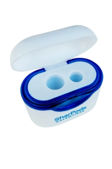 sharpods çift bıçaklı hazneli kalemtraş 1 adet  jumbo ve normal kalemler için. - Resim 2
