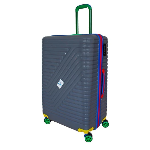 Vayomy Colors PP Line Orta Boy Gri Valiz KIRILMAZ 2 Yıl Garantili ürün görseli