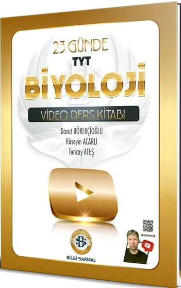 TYT Biyoloji 23 Günde Video Ders Kitabı Bilgi Sarmal ürün görseli 1