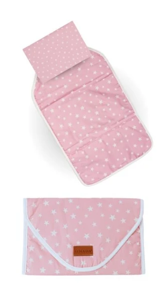 Sinada %100 Pamuk Pembe Yıldızlı Bebek Alt AÇMA Sinada %100 Pamuk Pembe Yıldızlı Bebek Alt Açma Minderi ürün görseli