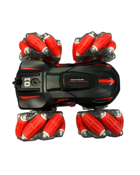 Ctoys 360 Derece Dönen Şarjlı Uzaktan Kumandalı Saatli Araç Kırmızı G132A - Resim 2