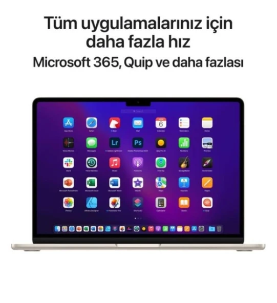 Macbook Air 13.6" M2 8 GB 256 GB Ssd Gece Yarısı VİTRİN - Resim 3