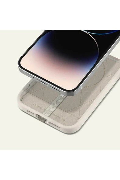 Ciel by CYRILL iPhone için MagSafe özellikli Kartlı Manyetik Cüzdan Kajuk Mag Cream - AFA05260 - Resim 5