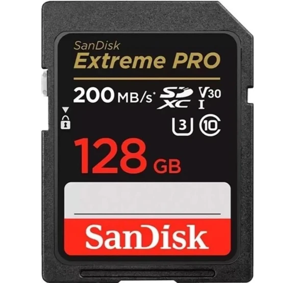 SanDisk Extreme Pro 128gb 200mb/s Sdxc Hafıza Kart KUTUSU AÇIK SIFIR ürün görseli