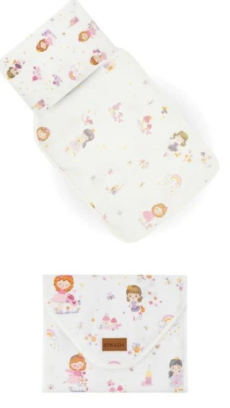 Sinada %100 Pamuk Prenses Bebek Alt Açma Minderi ürün görseli