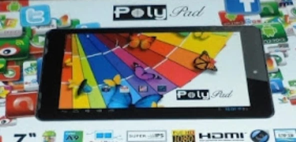 Polypad 7708 8 GB 7" Tablet HASARLI BOZUK