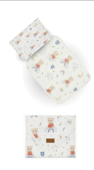 Sinada %100 Pamuk Ayıcıklı Bebek Alt Açma Minderi ürün görseli