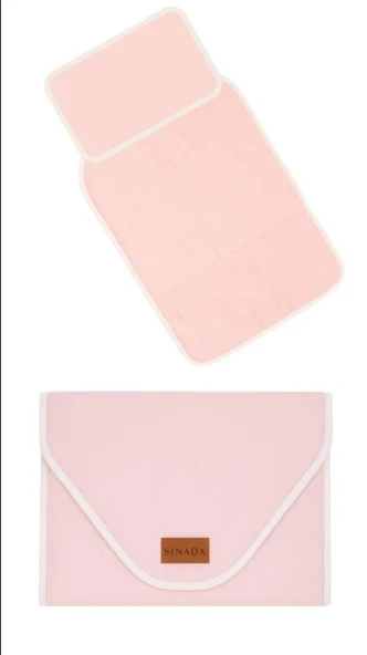 Sinada %100 Pamuk Pembe Bebek Alt Açma Minderi ürün görseli