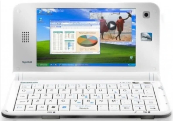 SAGEMCOM SPIGA 3G WİFİ USB Mini Netbook PC HASARLI BOZUK