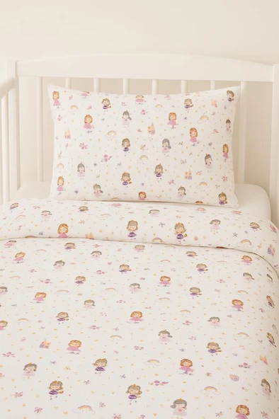 Sinada %100 Pamuk Prensesli Bebek Nevresim Takımı 105*155 ürün görseli