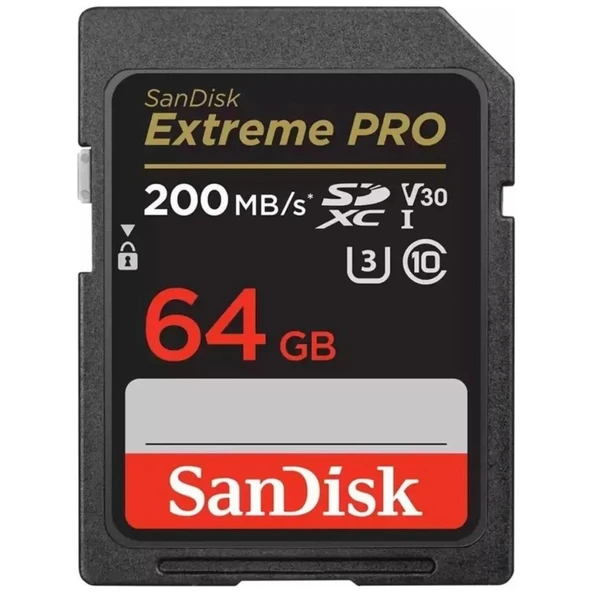 Sandisk Extreme Pro 64GB 200MB/S Sdxc Hafıza Kartı Sandısk Sdsdxxu ürün görseli