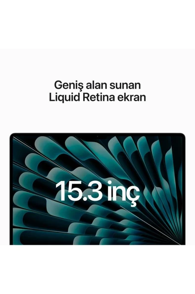 15-inch MacBook Air: Apple M2 chip with 8-core CPU and 10-core GPU, 512GB - Silver - Resim 4