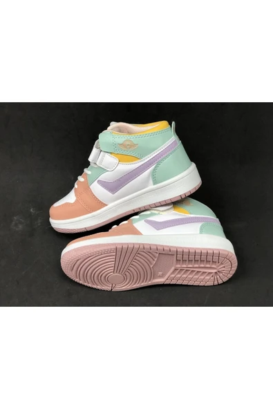 Kız Erkek Çocuk Bilekli Jordan Model Spor Ayakkabı - Resim 3