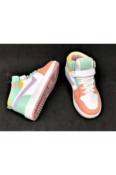 Kız Erkek Çocuk Bilekli Jordan Model Spor Ayakkabı - Resim 2