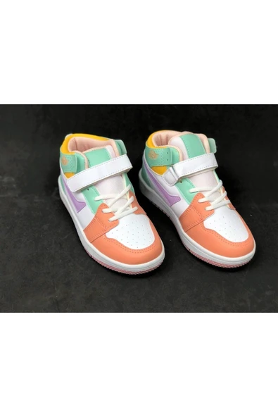 Kız Erkek Çocuk Bilekli Jordan Model Spor Ayakkabı ürün görseli 1