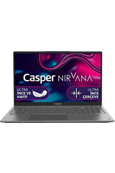 CASPER X600.1215-8P00T-G-F/ Core i3 1215U/ 8 GB Ram/ 250 GB SSD/ 15.6"/ W11 Laptop Metalik Gri KUTUSU AÇIK SIFIR ürün görseli