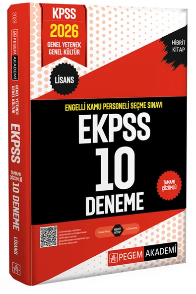 Pegem 2026 E-KPSS LİSANS 10 Deneme - 1