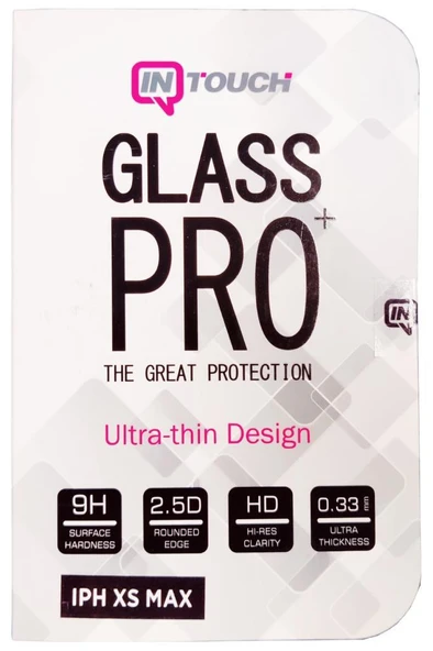 intouch Glass Pro+ iphone XS Max 9H Ekran Koruyucu ürün görseli