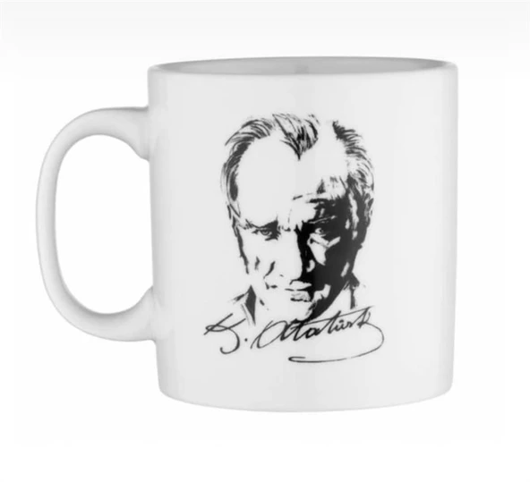 Atatürk Baskılı Beyaz Kupa ürün görseli