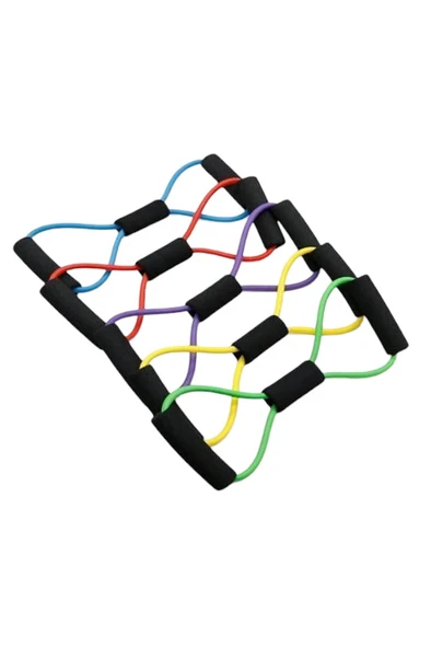 6'lı Süper Pilates Seti: Dambıl, Atlama İpi, Mat, Pilates Topu, Sekizgen Lastik, 90x7,5 Pilates Bandı - 3