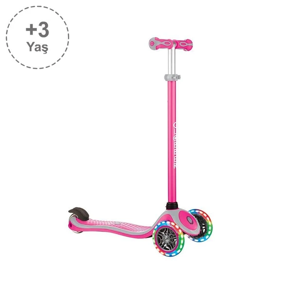 Globber Primo Plus Işıklı Scooter - Pembe