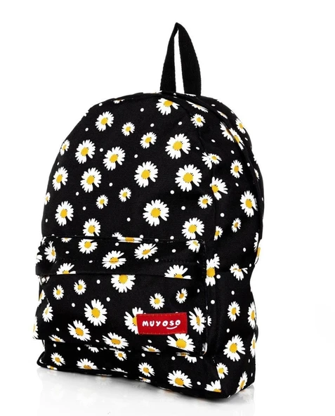 Siyah Papatya Okul Çantası ürün görseli 1