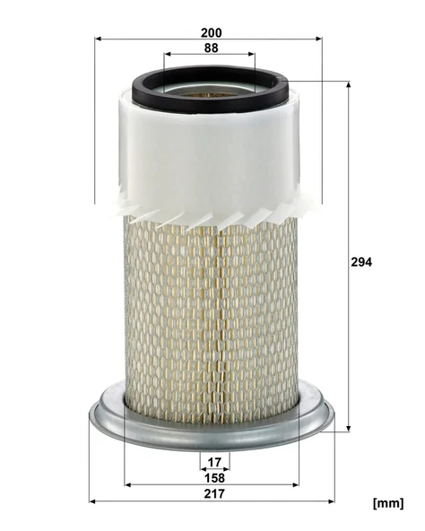 C 22 032 - Hava filtresi -  MANN FILTER - Resim 2