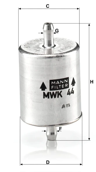 MWK 44 - Yakıt Filtresi -  MANN FILTER - Resim 2