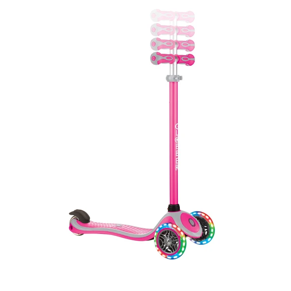 Globber Primo Plus Işıklı Scooter - Pembe - 4