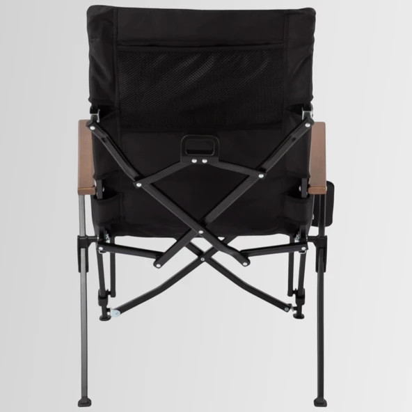 FUNKY CHAIRS Royal 4 Kademeli Katlanabilir Alüminyum Kamp Sandalyesi - Siyah - 3