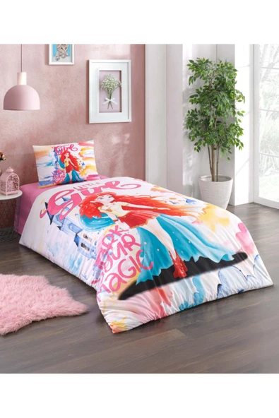 Kristal Ranforce Tek Kişilik Nevresim Takımı Kız Çocuk Nevresim