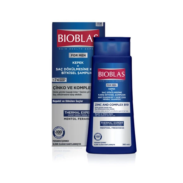 Bioblas For Men Kepek + Saç Dökülmesine Karşı Şampuan 360 ml 4 Adet - 2