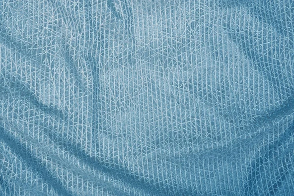 ÇİZGİLİ MAVİ RENK TEK KANAT Hazır dikilmiş Pileli Fon Perde 75*260 cm - Resim 7