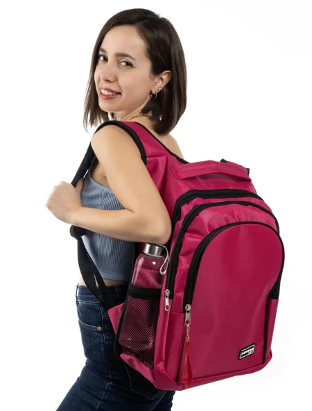 Pembe Parlak Okul Çantası ürün görseli 1