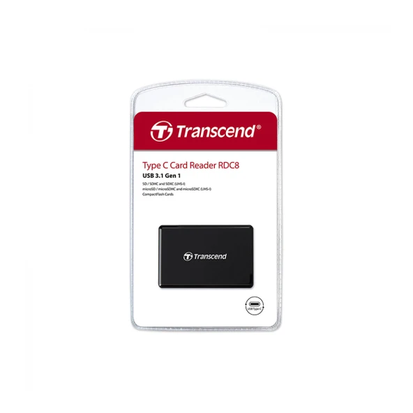 Transcend RDC8 USB 3.1 Gen1 Type-C SD/MicroSD/CF Kart Okuyucu - 5