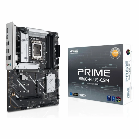 Asus Prime B860-Plus-CSM DDR5 (8666MHz)OC M.2 HDMI/DP/USB-C PCIe 5.0 1851P ATX Anakart ürün görseli 1