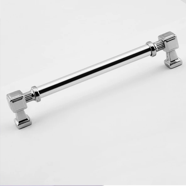 Krom Renk Talas Metal 160 mm 16 cm Düz Kulp Mobilya Mutfak Çekmece Dolap Kulpu Kulbu Kulpları - Resim 5