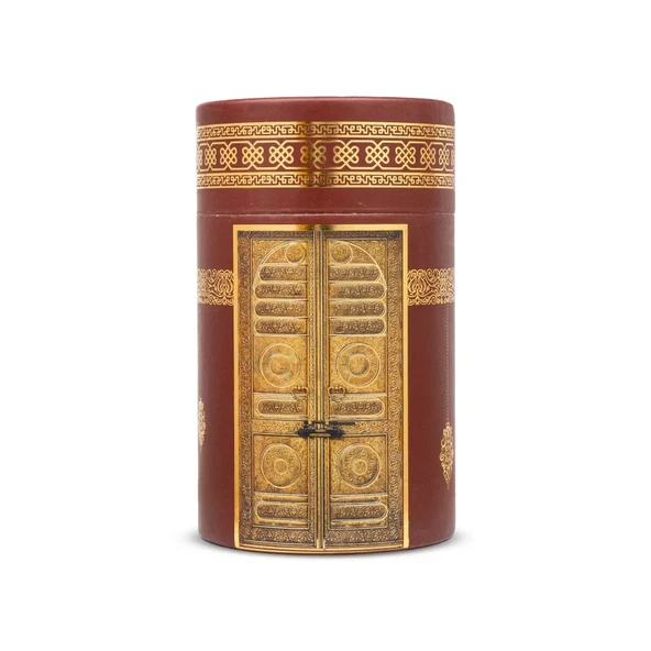 Seccade + Tesbih + Esans Hediye Seti (Kabe Desen, Bordo) ürün görseli 1